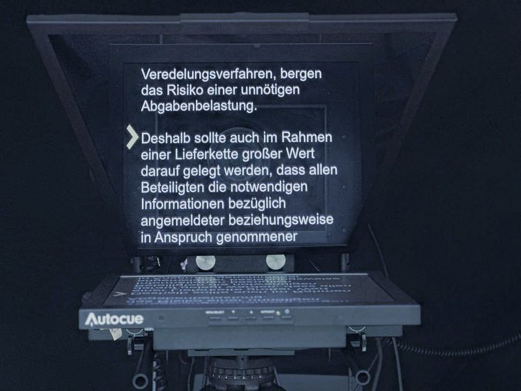 Teleprompter Kameramann München