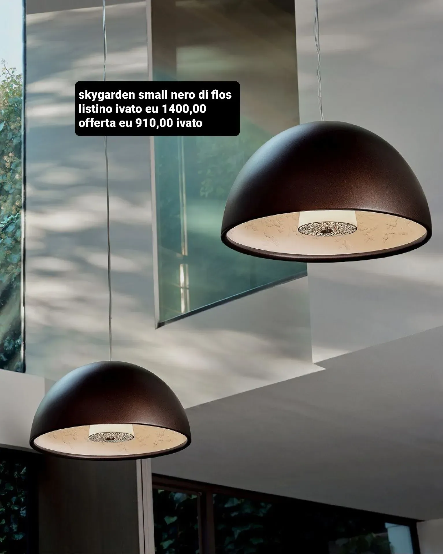 Promozioni lampade Flos sospensione outlet Colombo Illuminazione Novara