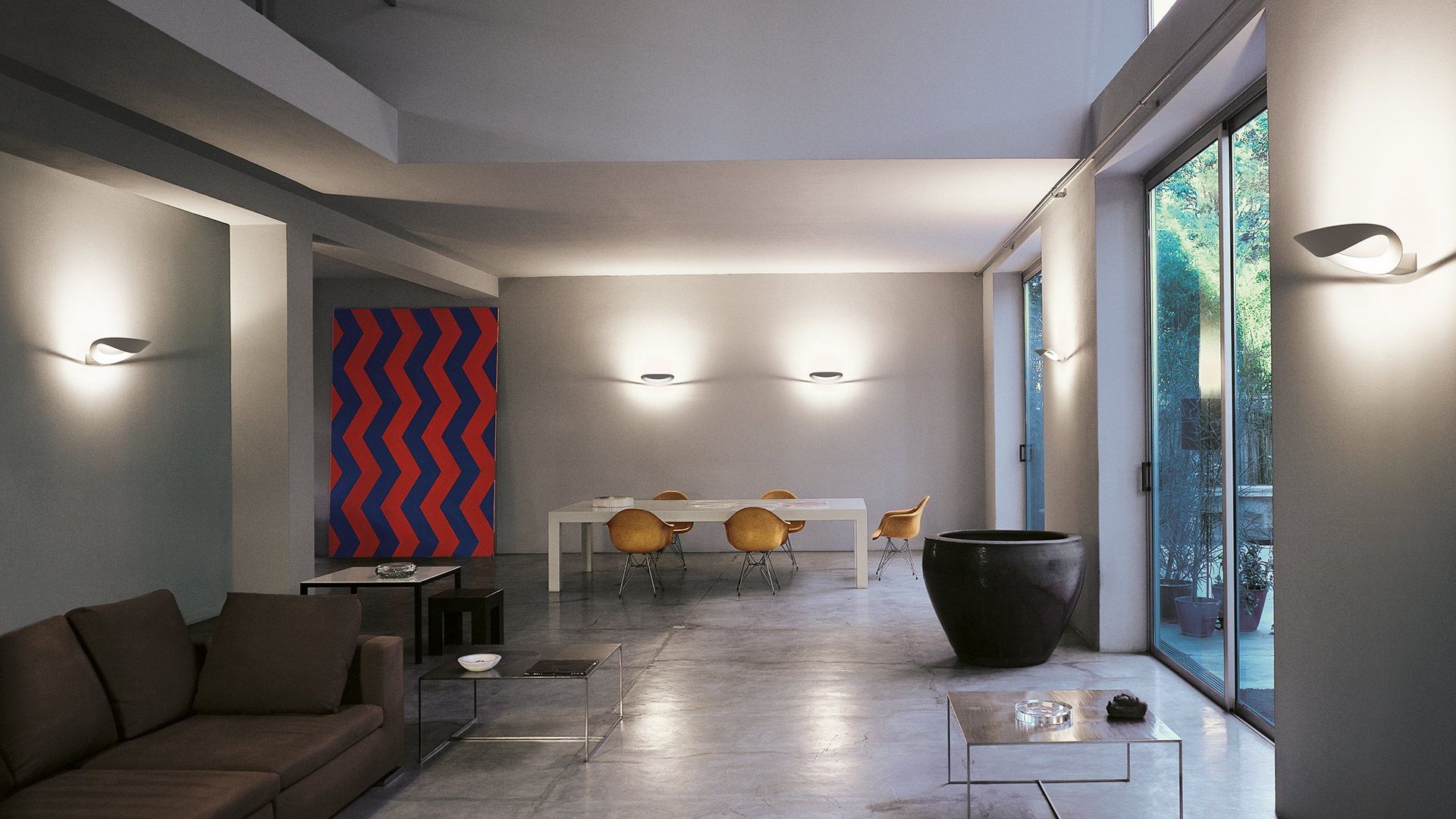 assortimento Artemide lampade da parete Colombo Illuminazione Novara