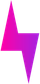 Magenta-to-purple lightning bolt icon on a white background