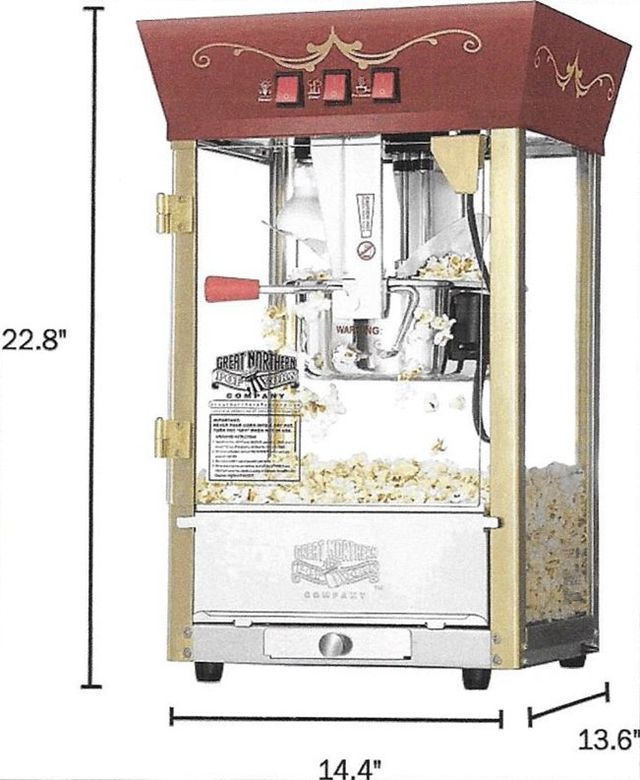 1pc Mini Home Use Popcorn Maker Automatic Electric Blowing Type Kernel  Popping Machine