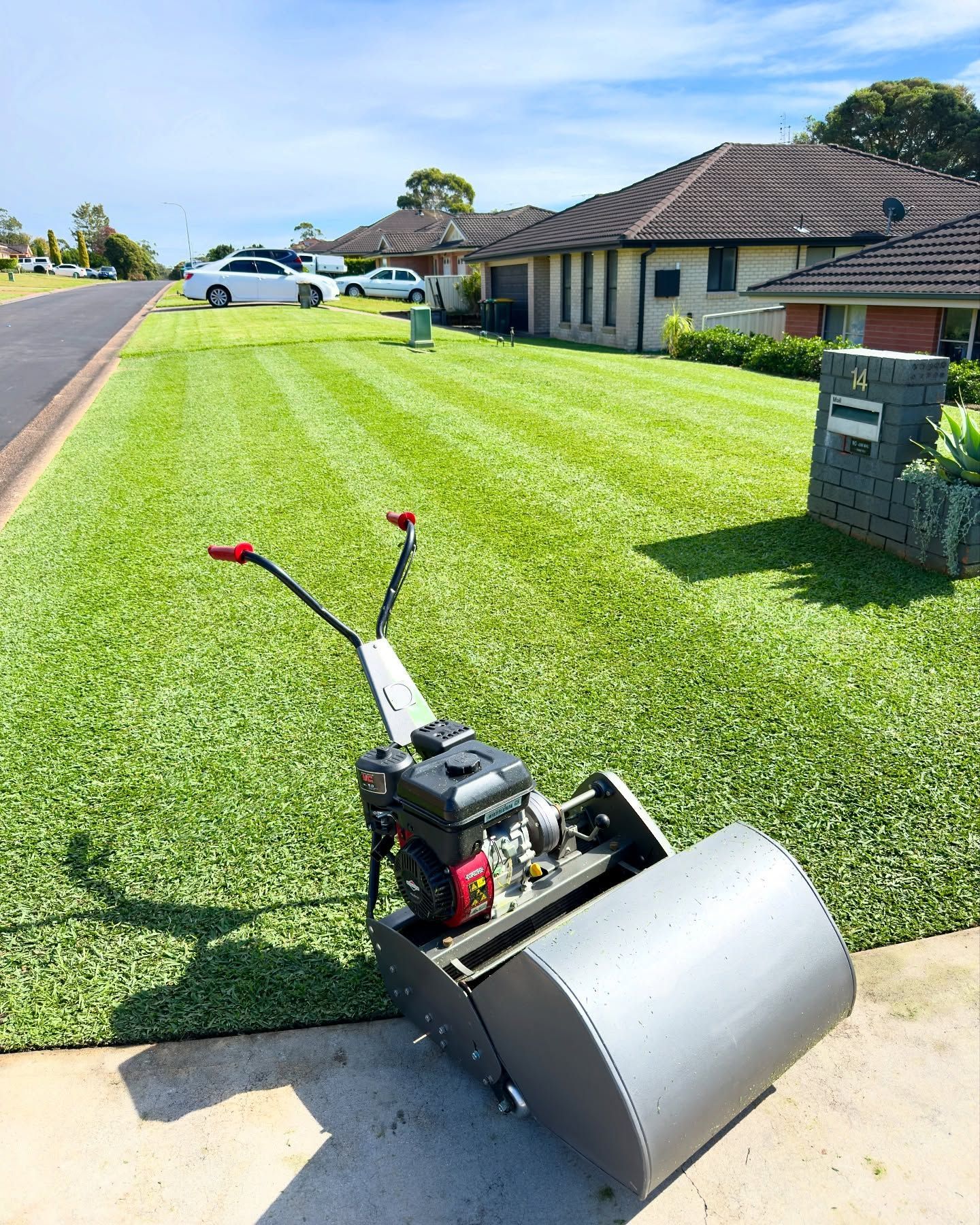 Lush green lawn — Mow & Mulch Lawn & Garden Maintenance In Medowie, NSW