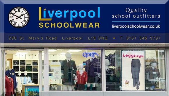 Liverpool Schoolwear
298 St. Mary's Road (Aigburth Road) opposite to ALDI Liverpool L19 0NQ