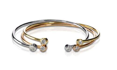 silver and gold bracelets — bracelets in Hemet, CA