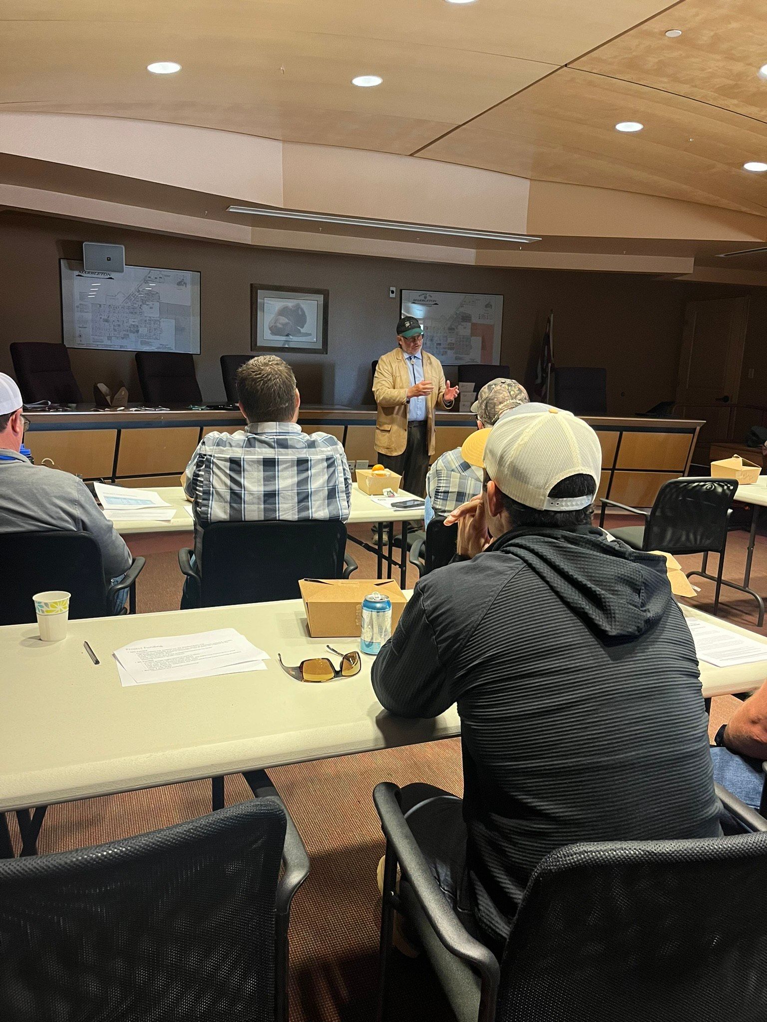 Representative Albert Sommers discusses water banking. 