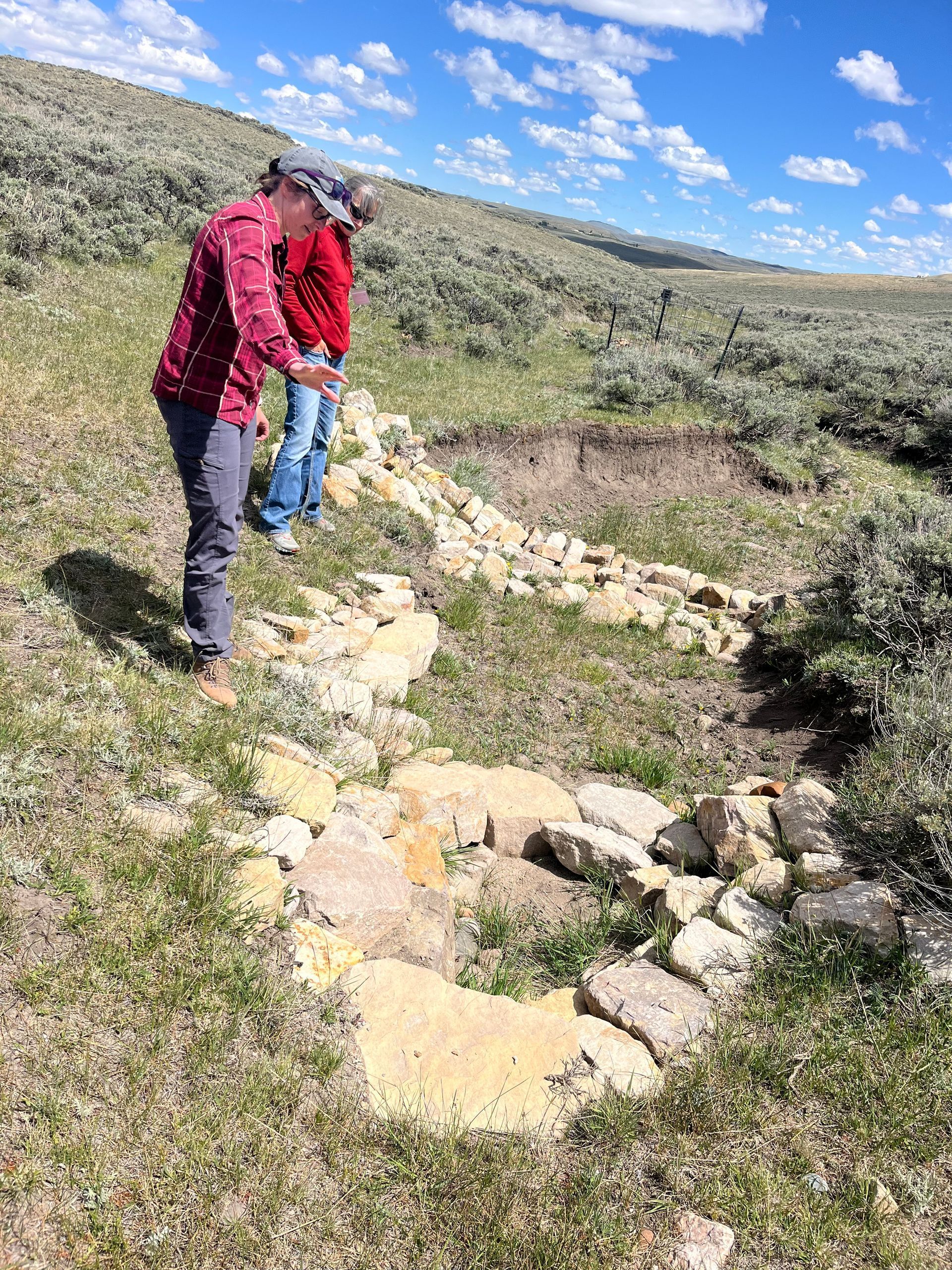 Zuni bowl structure built on private rangeland with the assistance of Sublette County Conservation District.