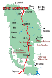 A map of the george s. mickelson trail