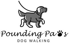 Pounding Paws Dog Walking Logo