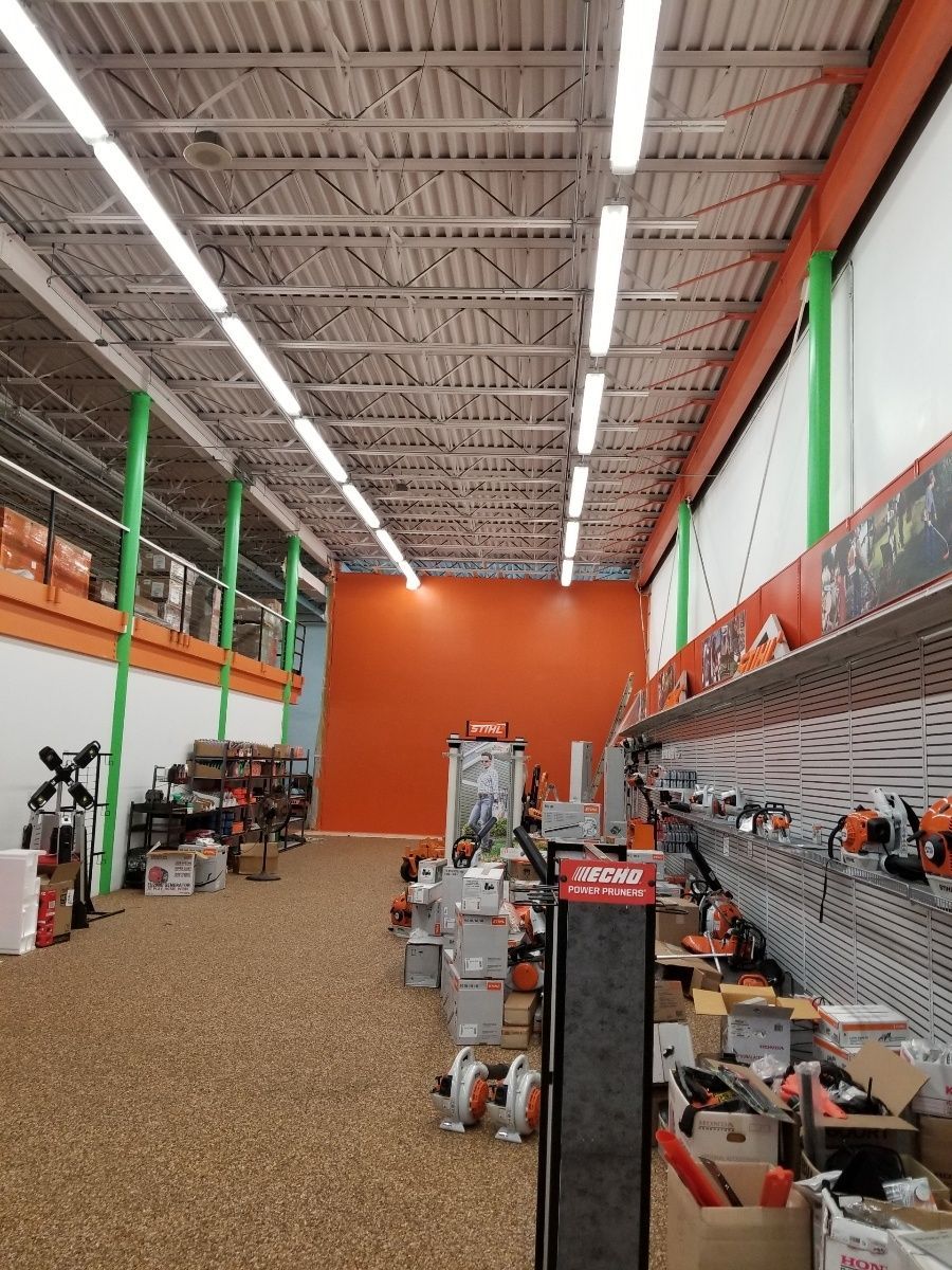 The inside of a store filled with lots of tools