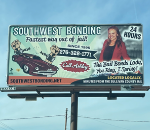 Billboard for Southwest Bonding.