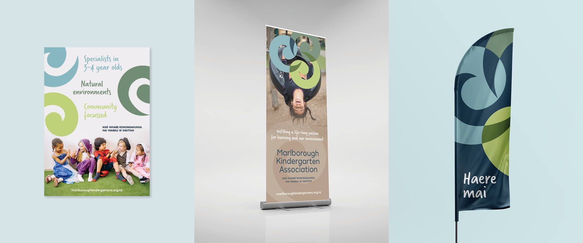 Marlborough Kindergarten Association branding by Vanilla Hayes Ltd in Blenheim, New Zealand