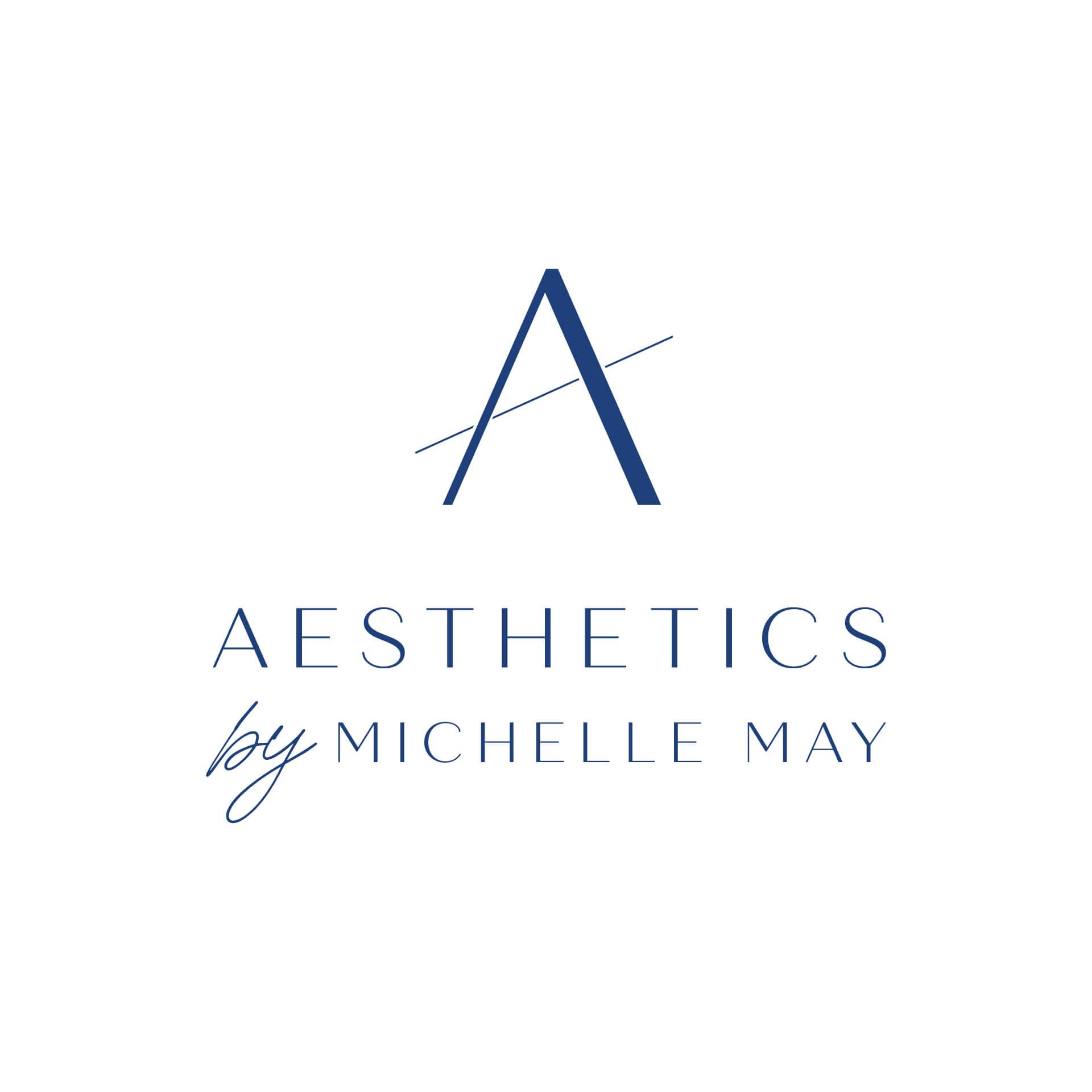 Aesthetics by Michelle May logo designed by Vanilla Hayes