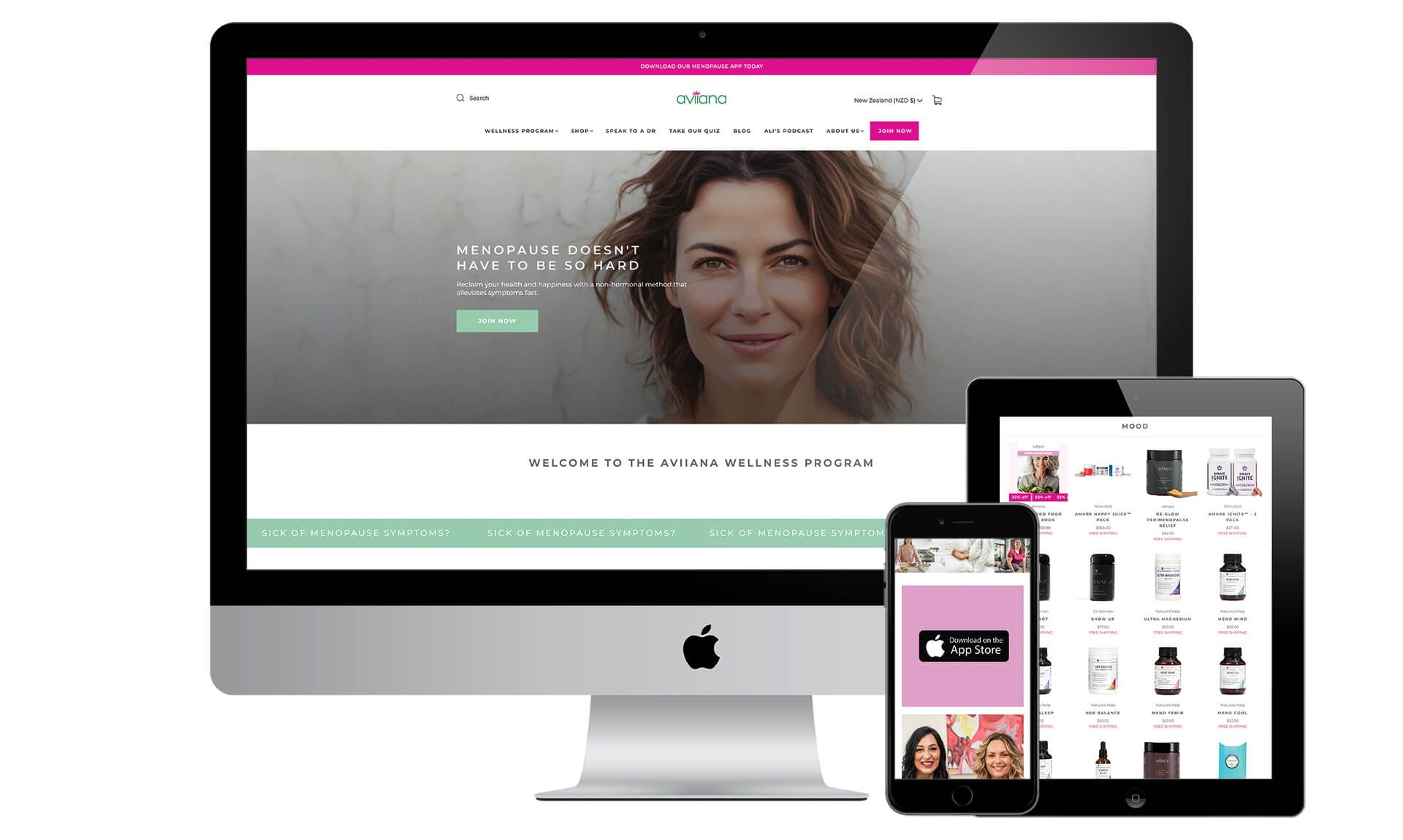 Aviiana website designed by Vanilla Hayes creative graphic design  studio in Blenheim, Marlborough, New Zealand