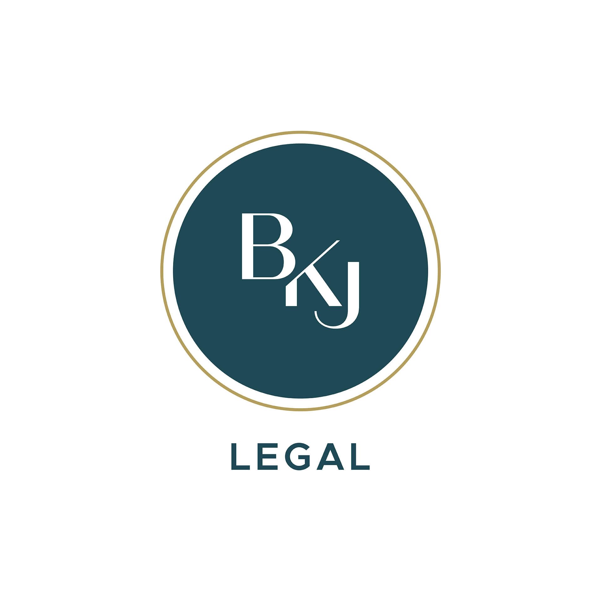 BKJ Legal logo designed by Vanilla Hayes