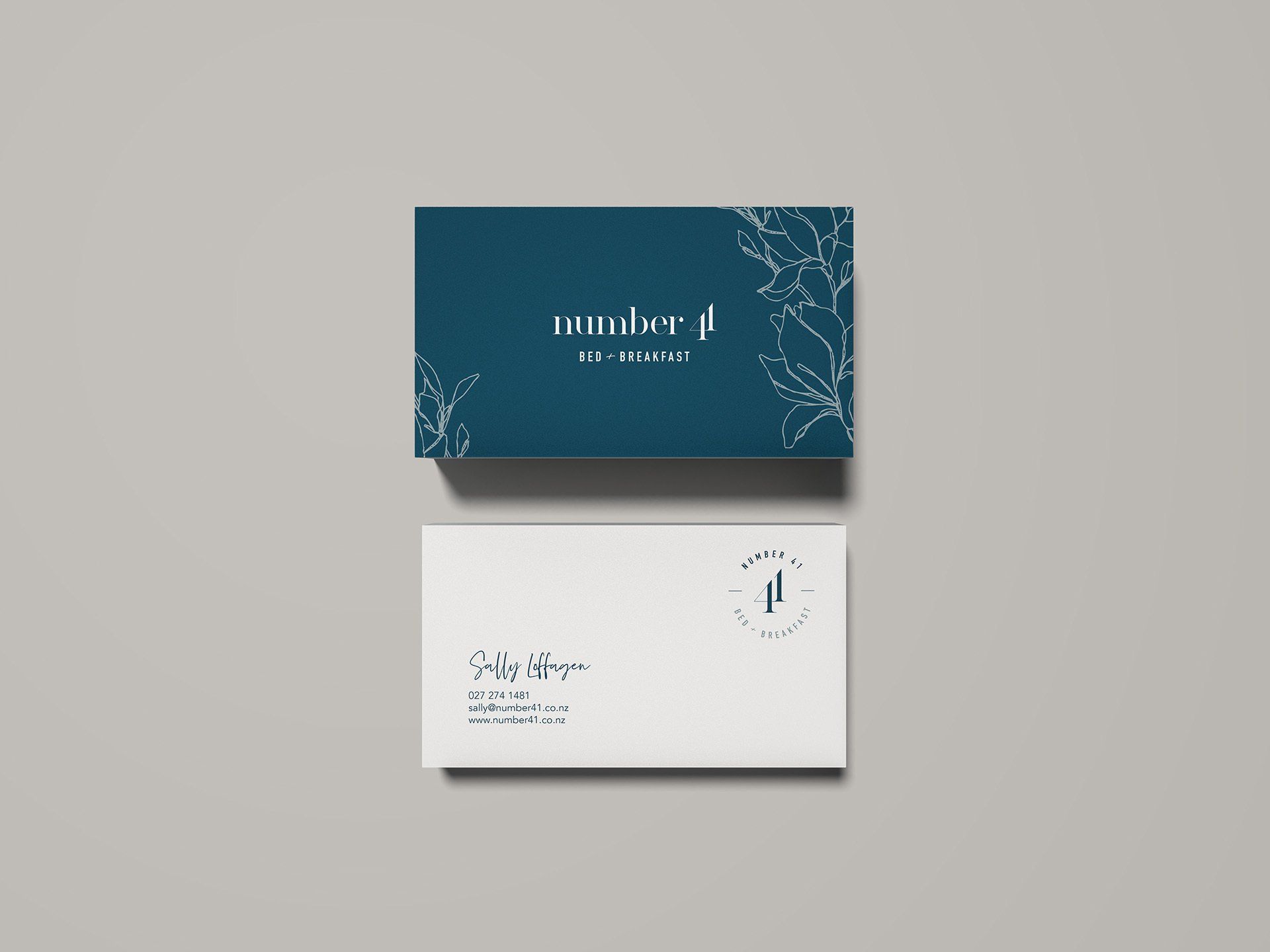 Number 41 Bed and Breakfast branding by Vanilla Hayes Ltd in Blenheim, New Zealand