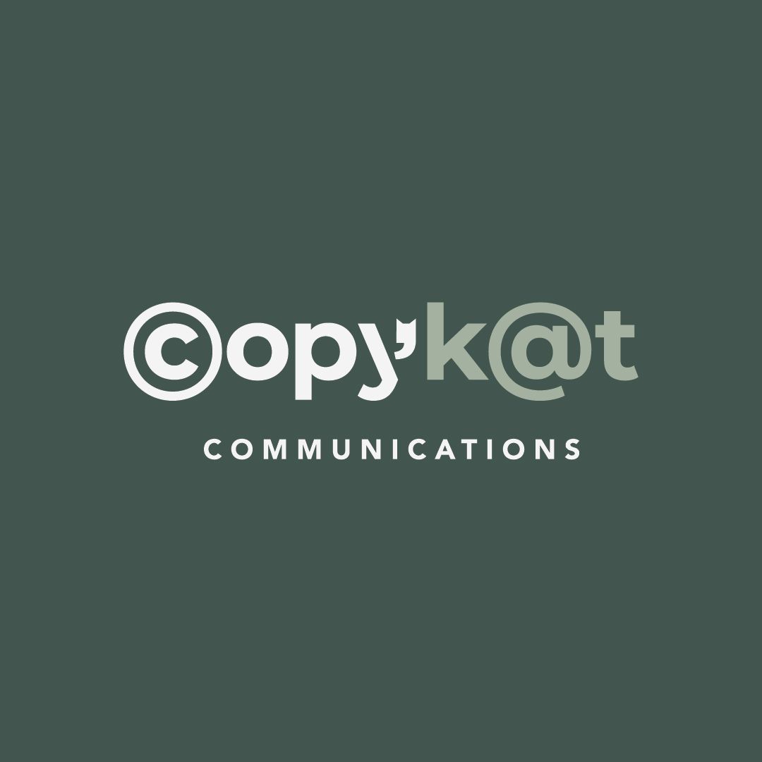 CopyKat Communications logo designed By Vanilla Hayes