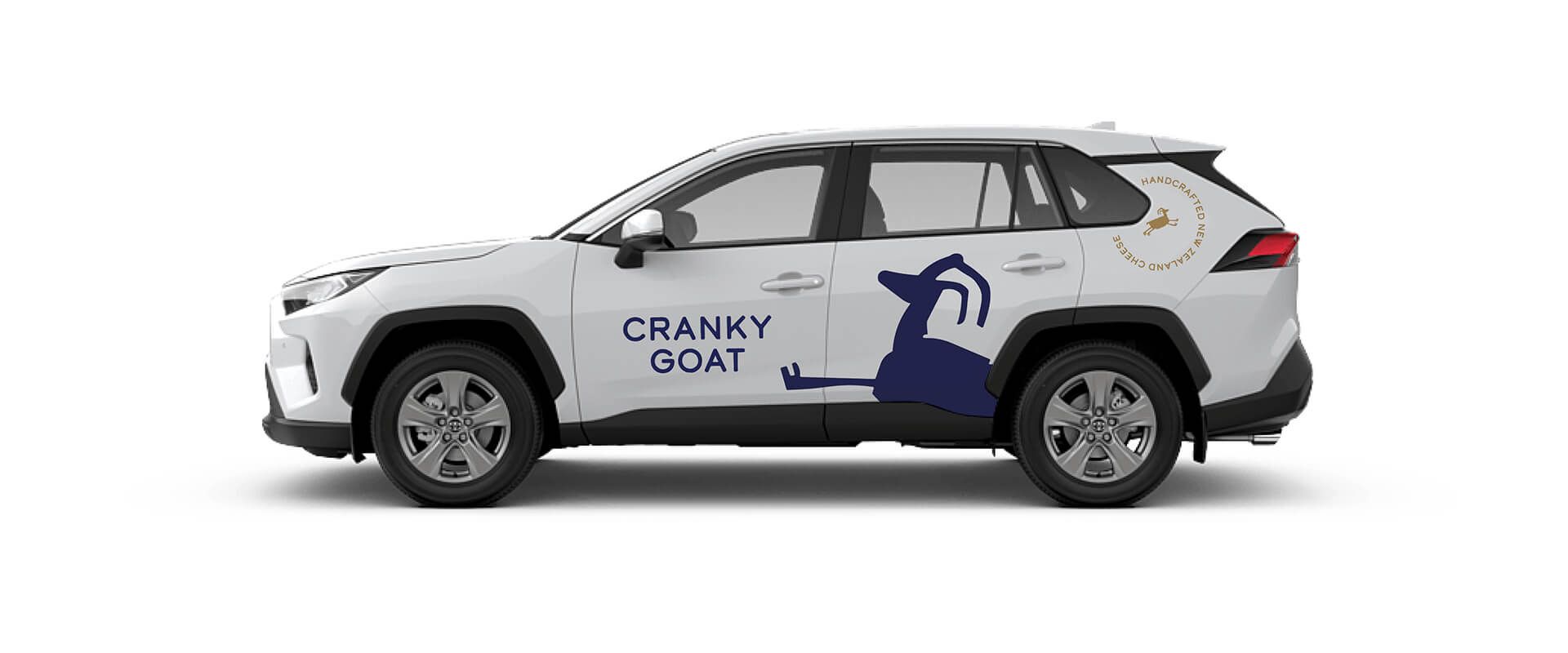 Cranky Goat branding by Vanilla Hayes Ltd in Blenheim, New Zealand