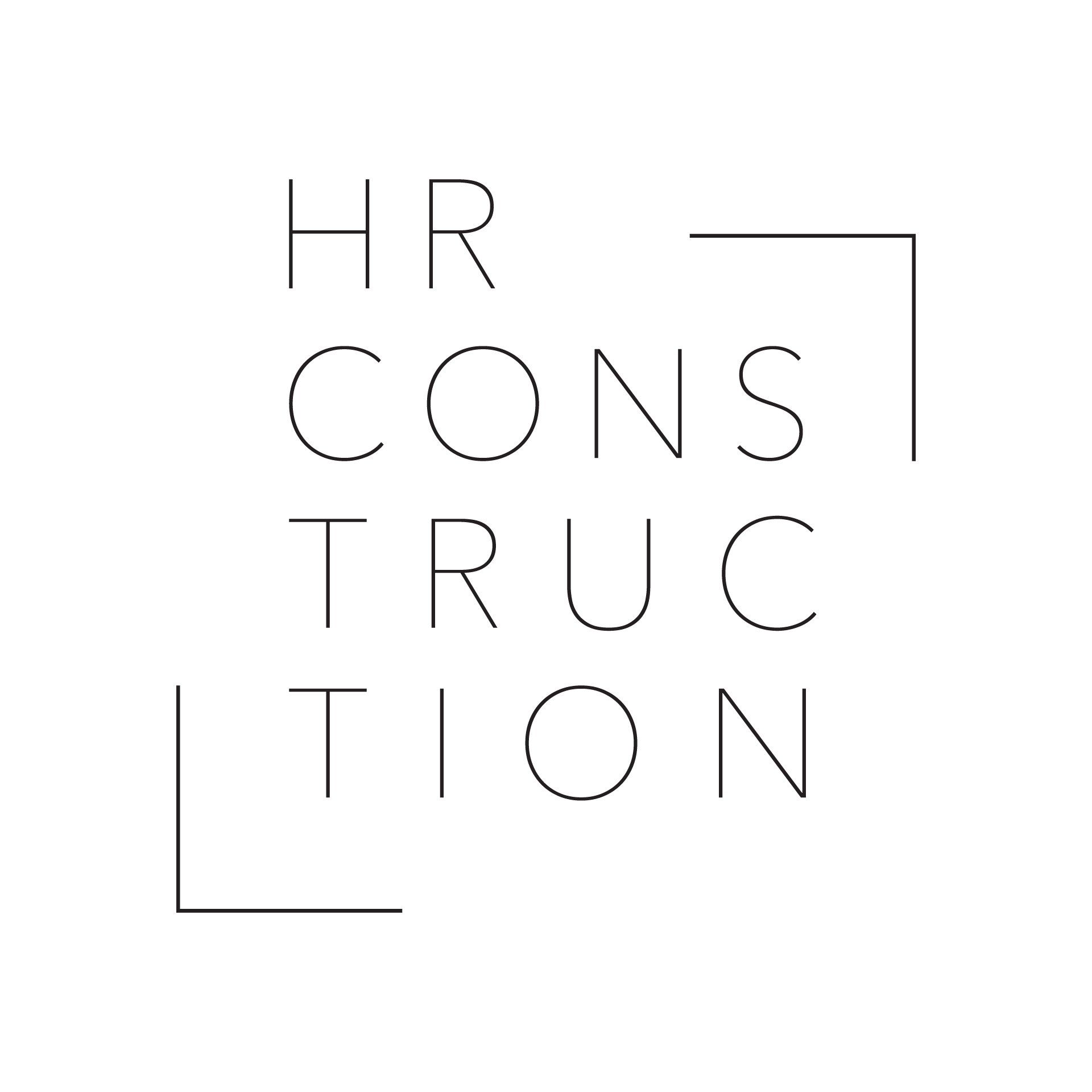 HR Construction logo designed By Vanilla Hayes