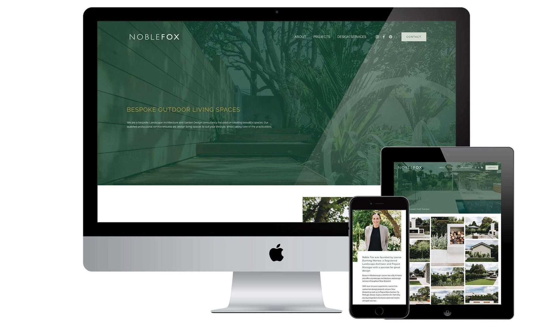 Noble Fox website designed by Vanilla Hayes creative graphic design  studio in Blenheim, Marlborough, New Zealand