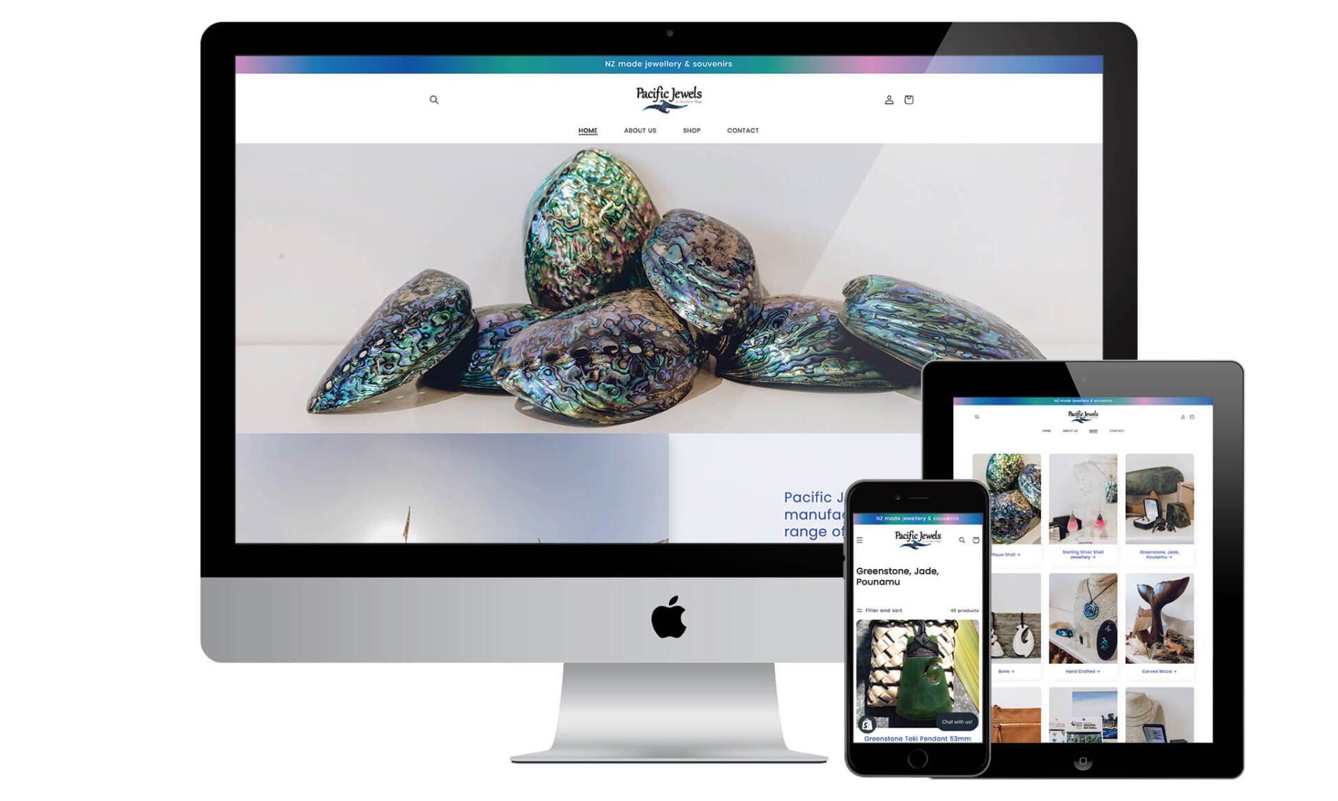 Southern Paua website designed by Vanilla Hayes creative graphic design  studio in Blenheim, Marlborough, New Zealand