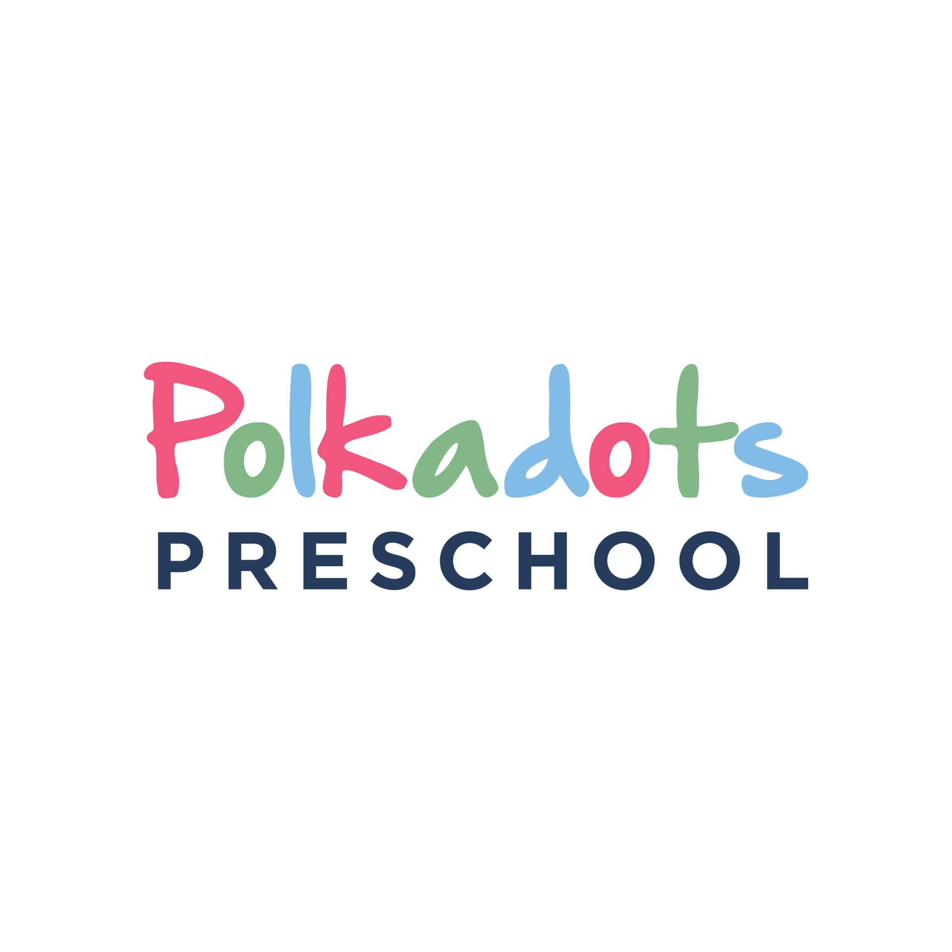 Polkadots Preschool logo designed by Vanilla Hayes