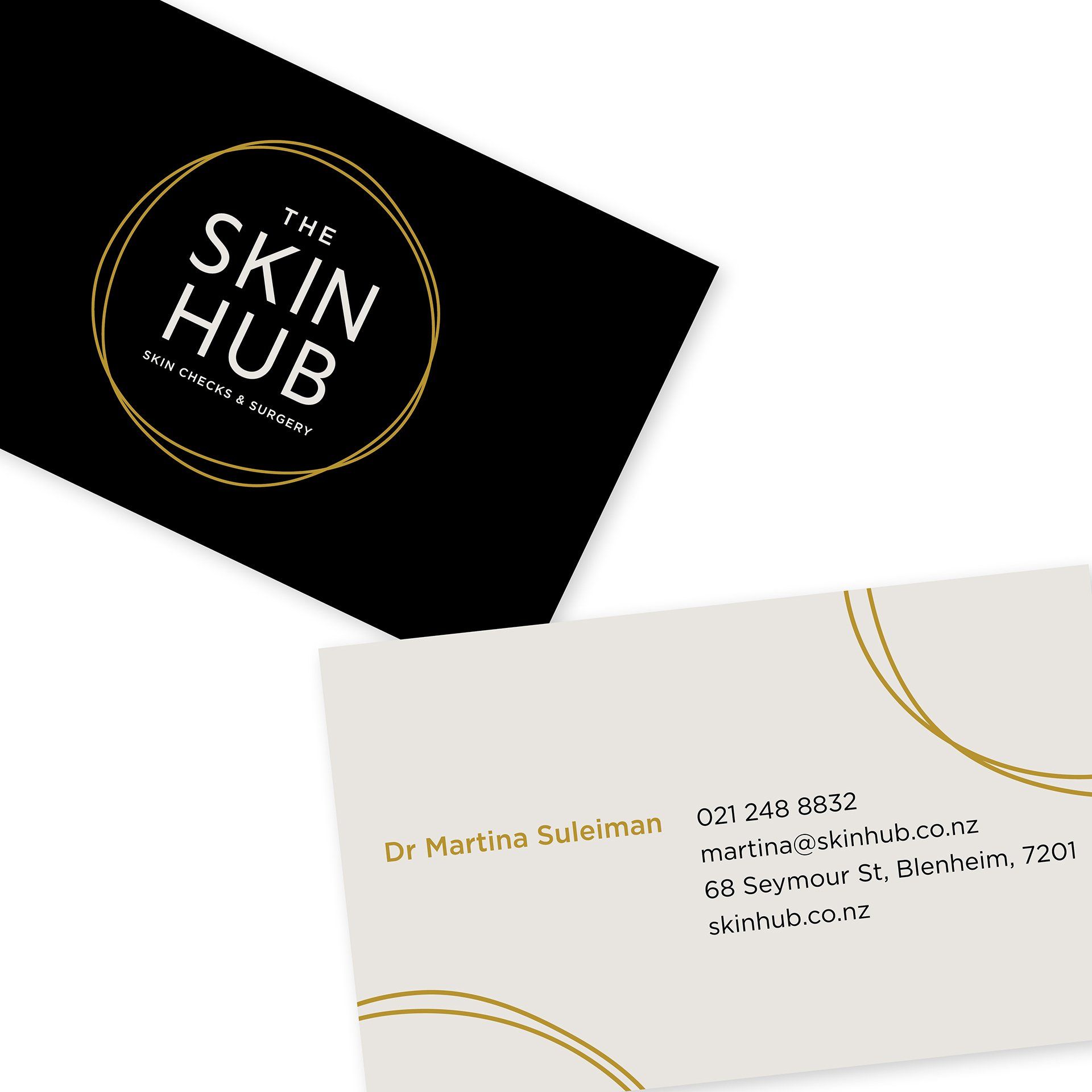 The Skin Hub branding by Vanilla Hayes Ltd in Blenheim, New Zealand