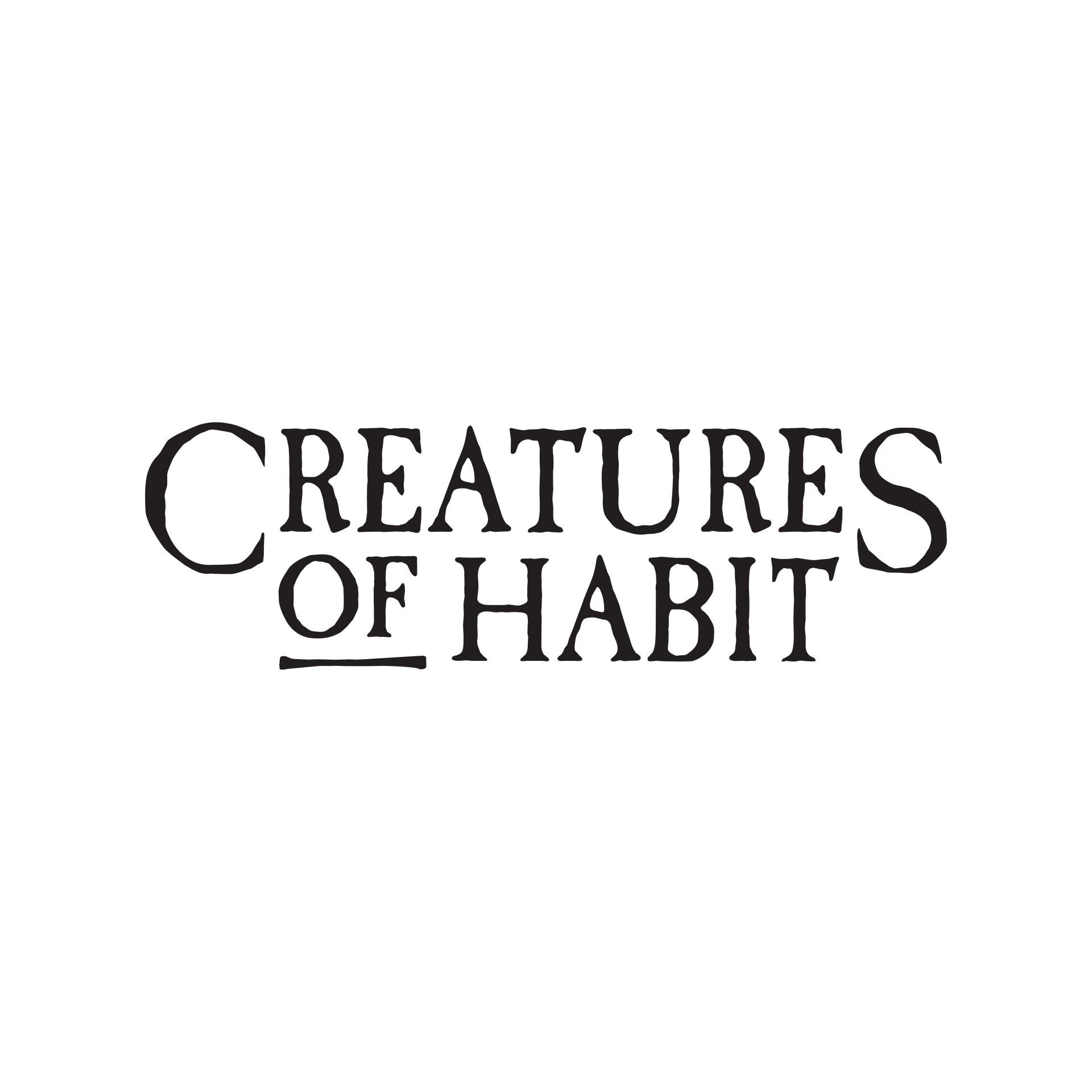 Creatures of Habit logo designed by Vanilla Hayes