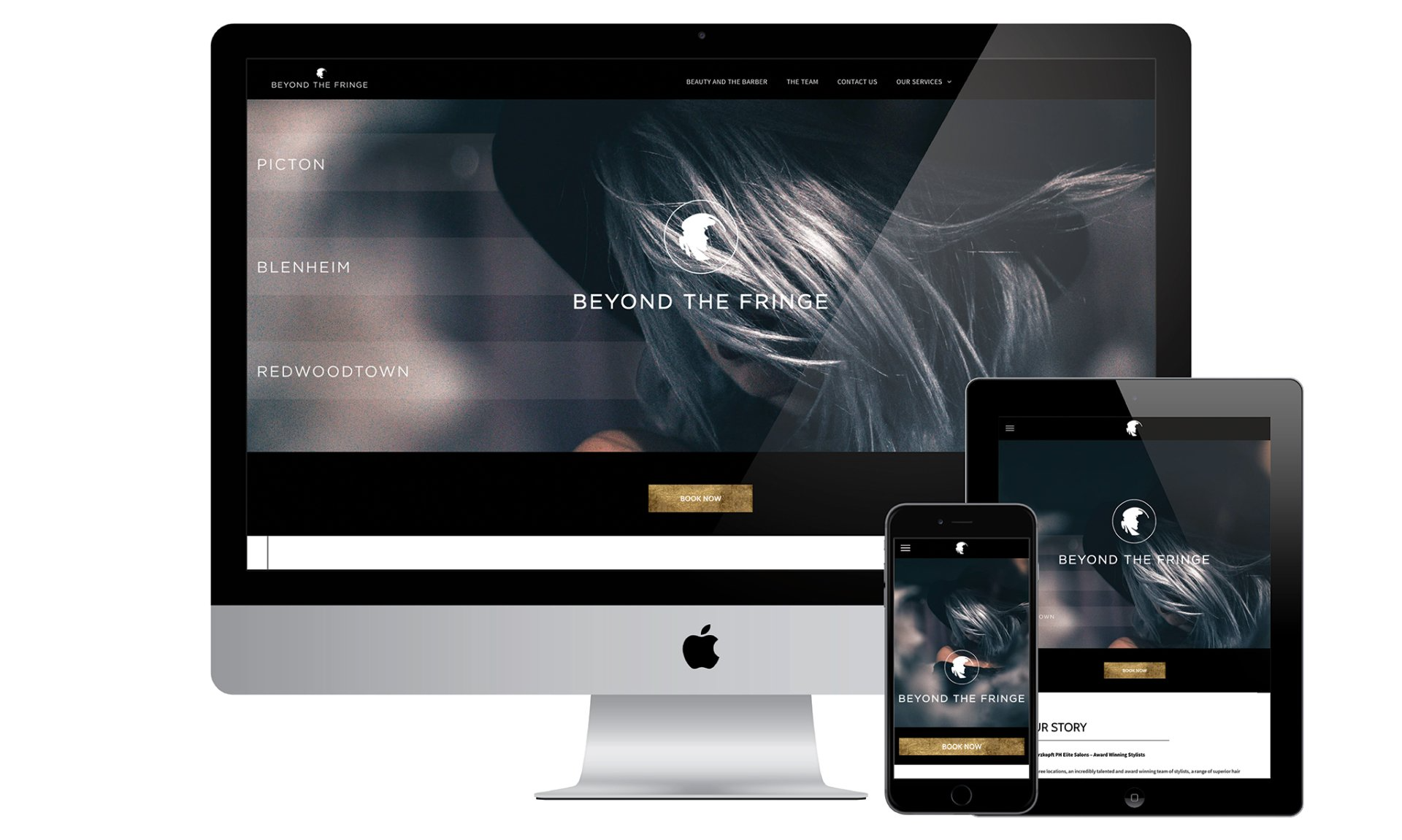 Beyond The Fringe website designed by Vanilla Hayes creative graphic design  studio in Blenheim, Marlborough, New Zealand