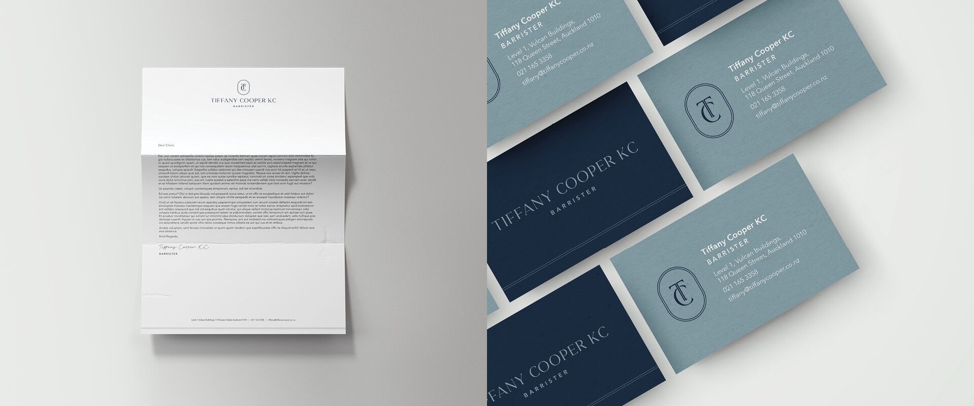 Tiffany Cooper branding by Vanilla Hayes Ltd in Blenheim, New Zealand