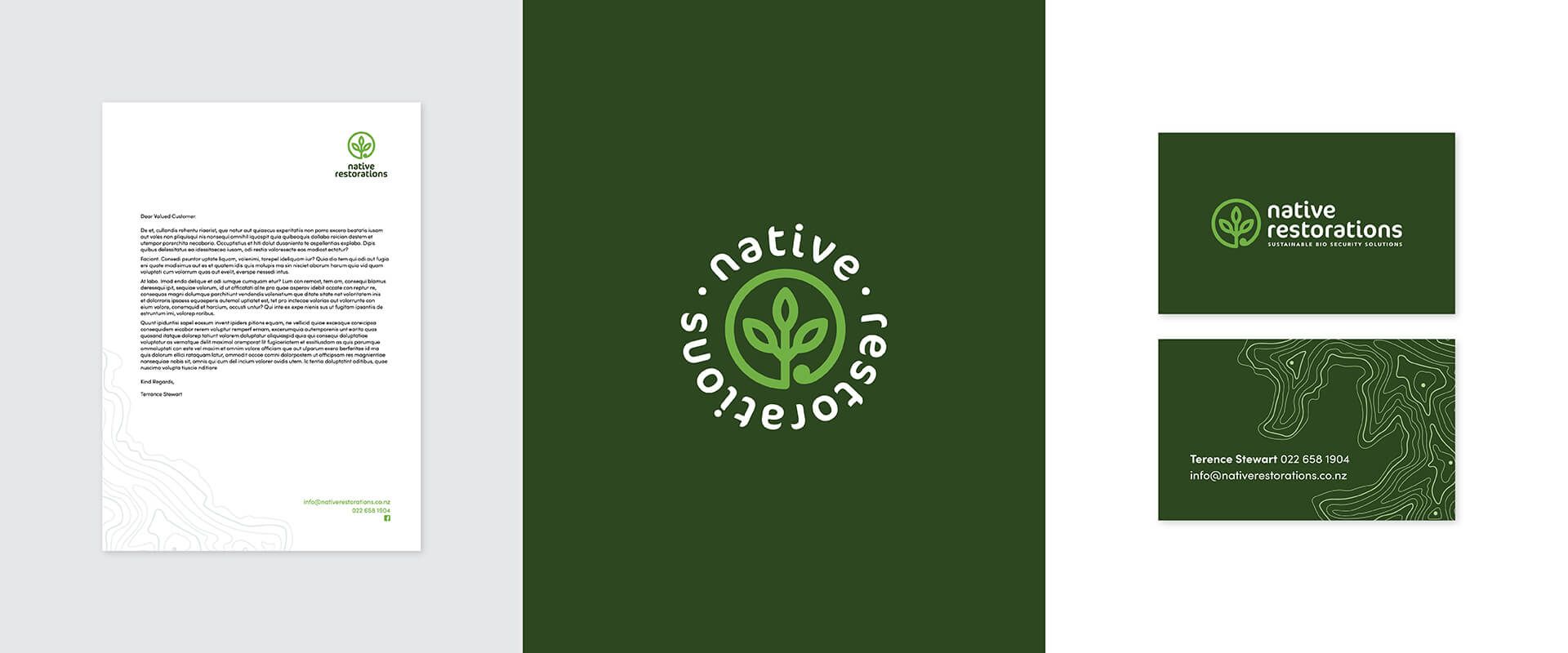 Native Restorations branding by Vanilla Hayes Ltd in Blenheim, New Zealand