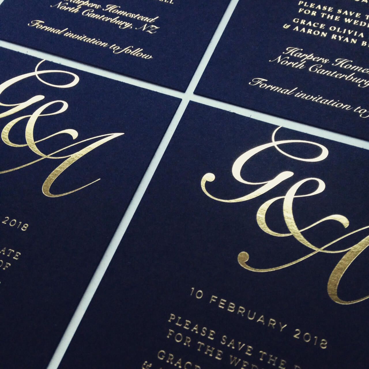 Save the date wedding invitations designed by Vanilla Hayes creative graphic design  studio in Blenheim, Marlborough, New Zealand