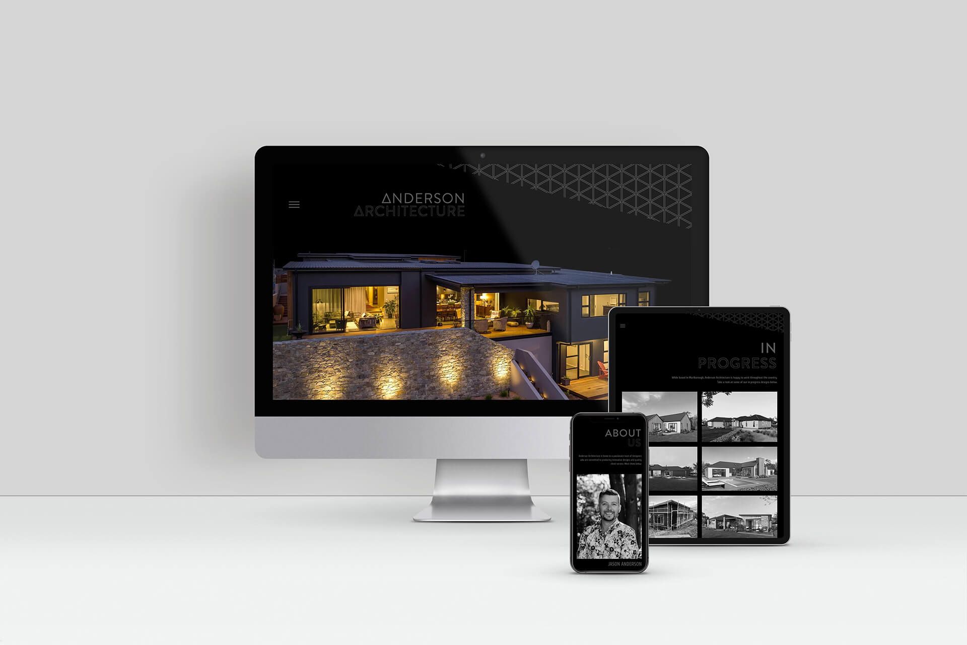 Anderson Architecture branding by Vanilla Hayes Ltd in Blenheim, New Zealand