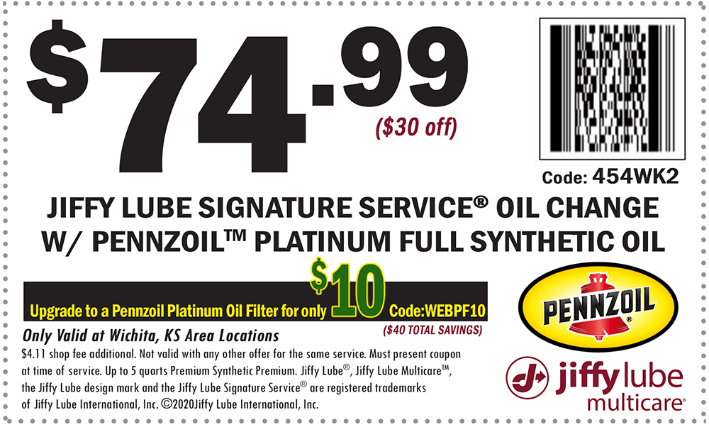 Wichita Jiffy Lube | Coupons | Oil Change Coupons, Automotive ...