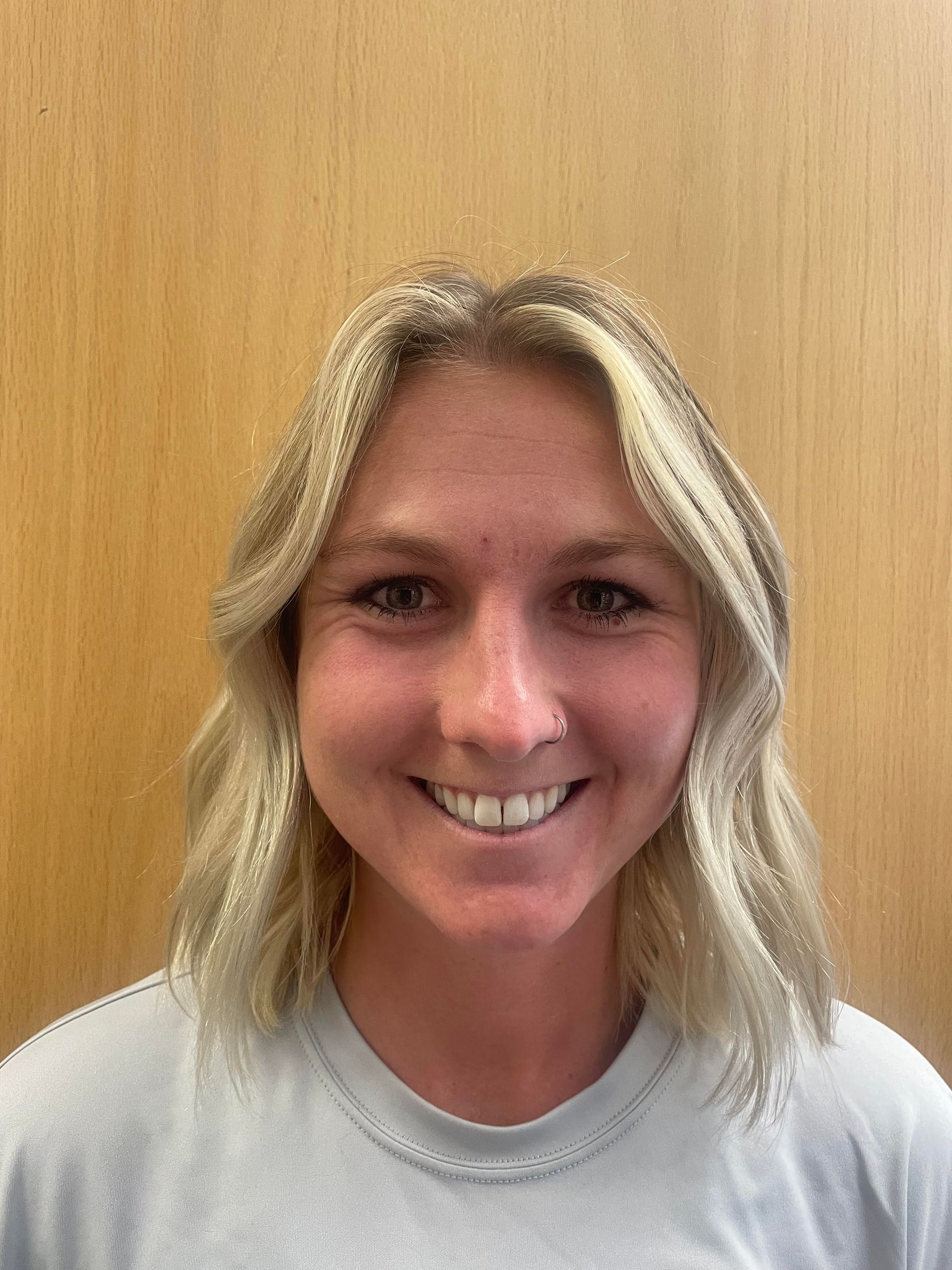 a running track with the numbers 1 through 5 painted on it