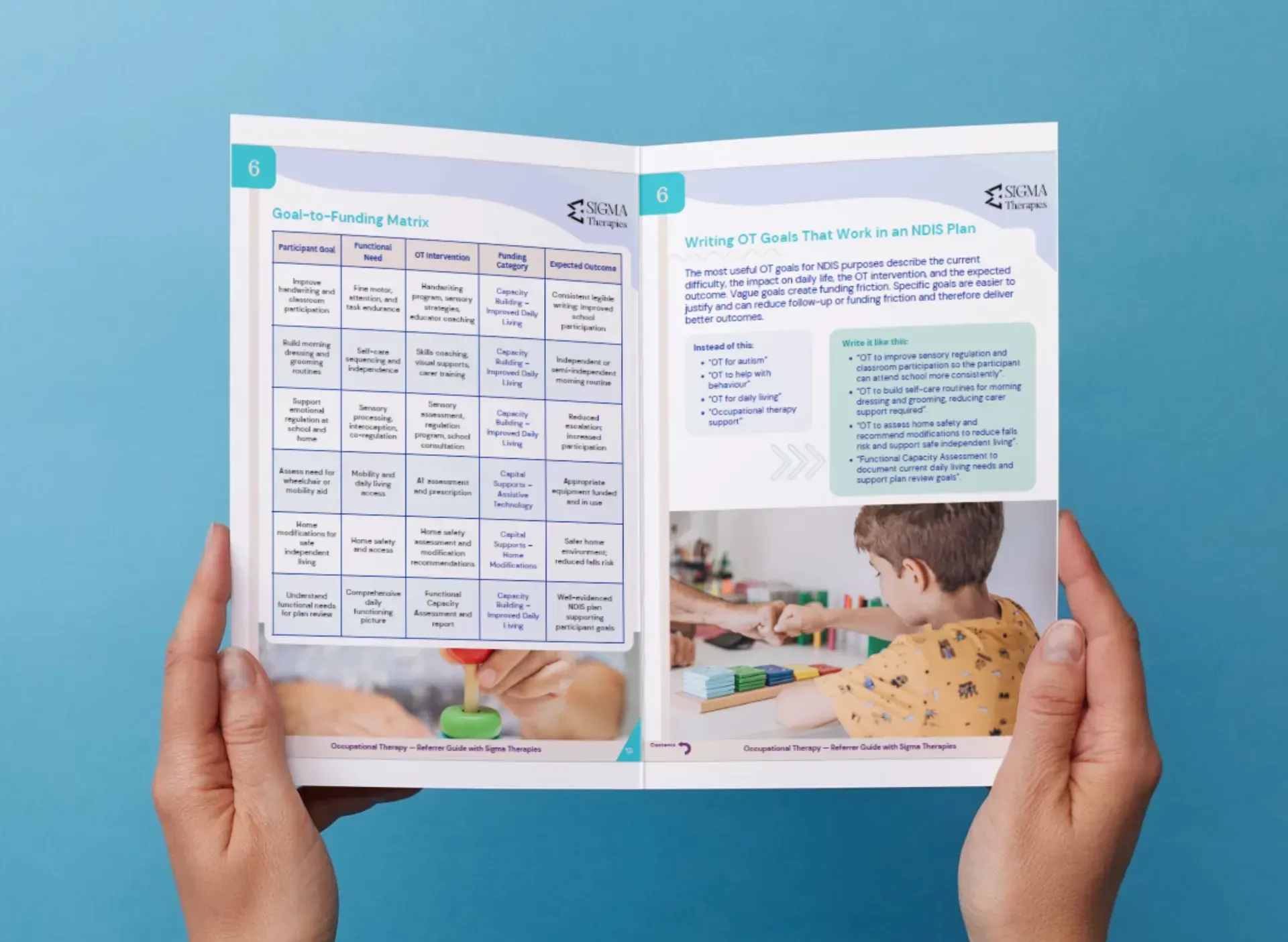OT Referrer Guide from Sigma Therapies, Perth