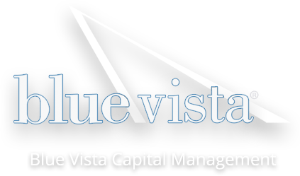 The blue vista capital management logo is on a white background
