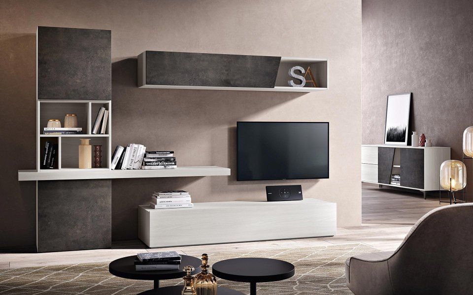 parete attrezzata color champagne