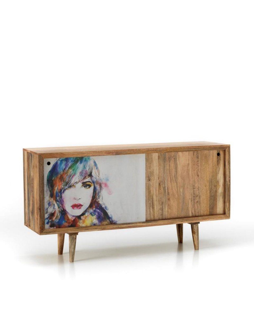 madia in legno con stampa