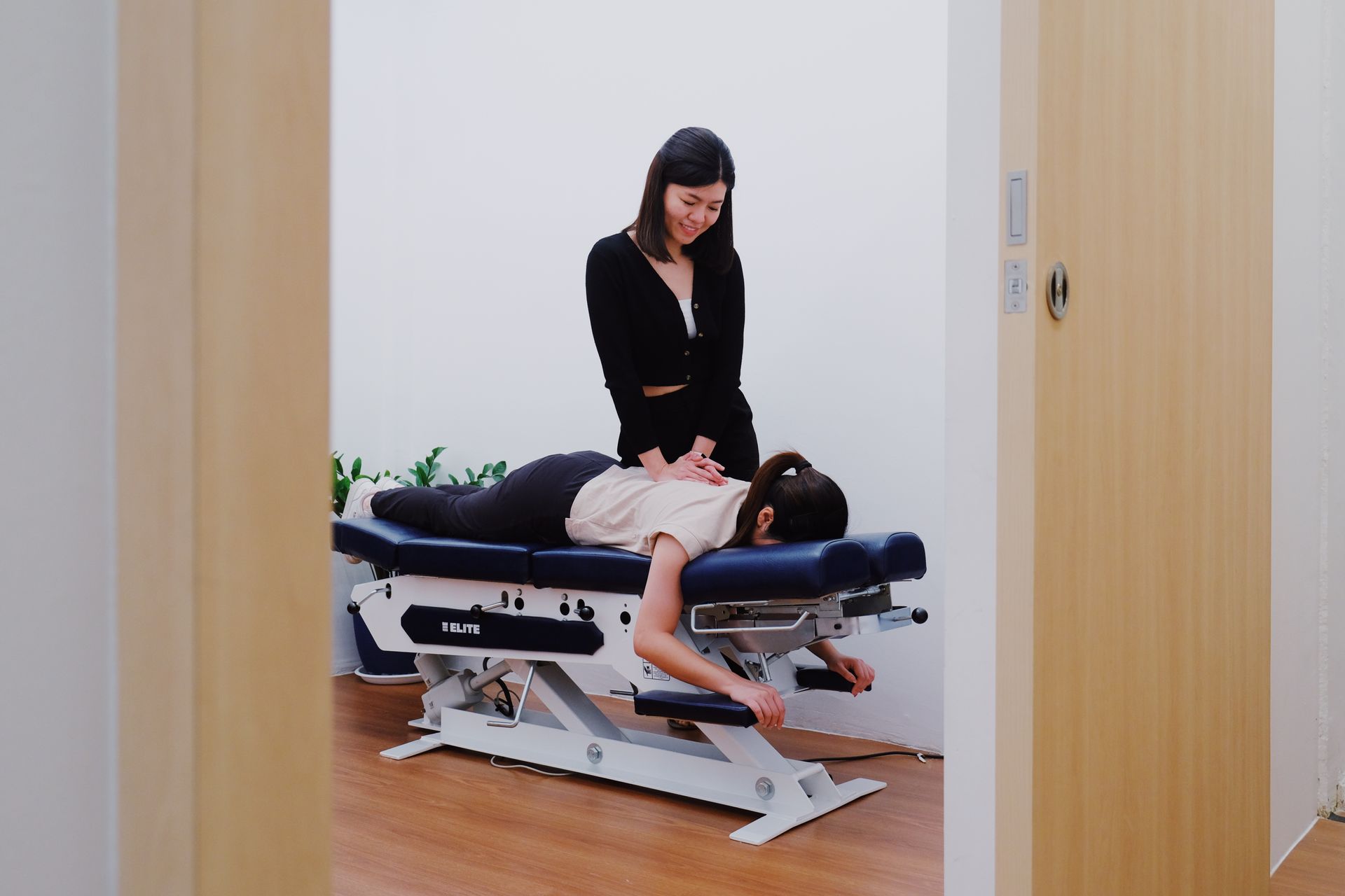 Female chiropractor in One Spine Chiropractic Singapore