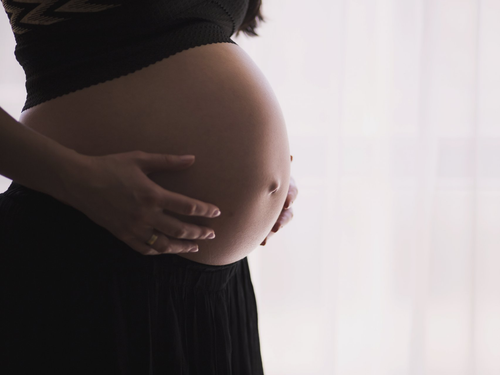 Pregnancy Pregnant holding belly
