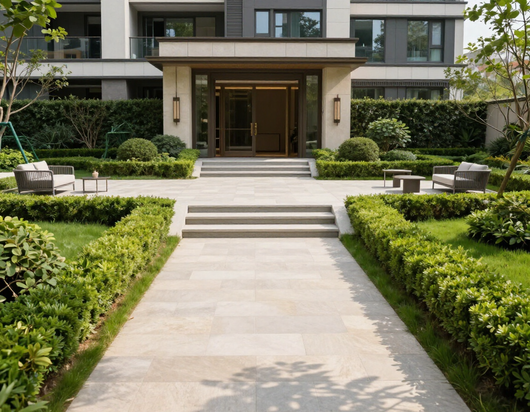 Condomìni con aree comuni curate