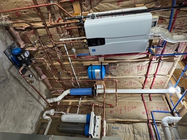 Boiler system installation by Janvrin Plumbing, Decatur IL
