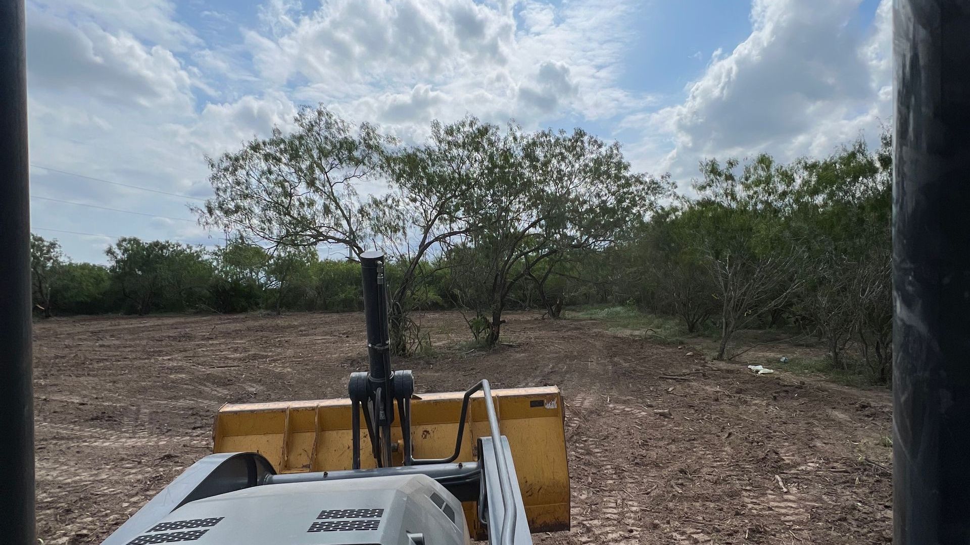 Selective land clearing and mesquite tree removal in Hidalgo County, TX.