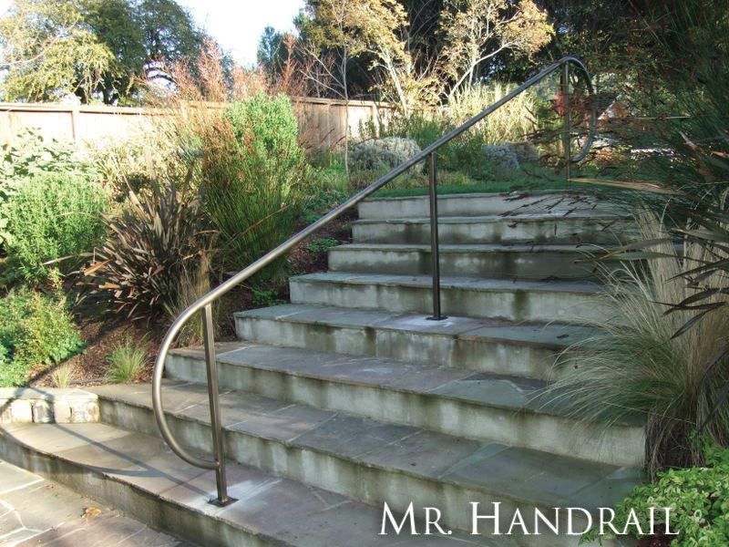 (EX-13) - Inch and half round garden handrail with long sweeping returns