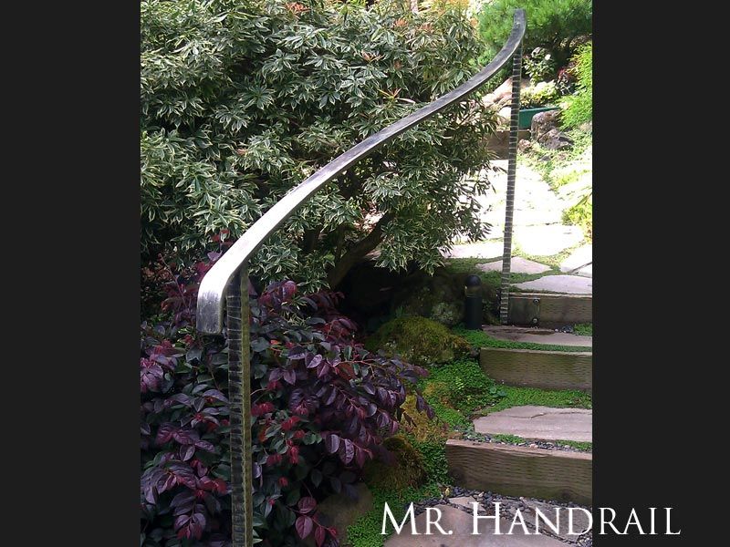 (EX-66) - Art deco styled post with green-gold patina. Works well with surrounding landscape.