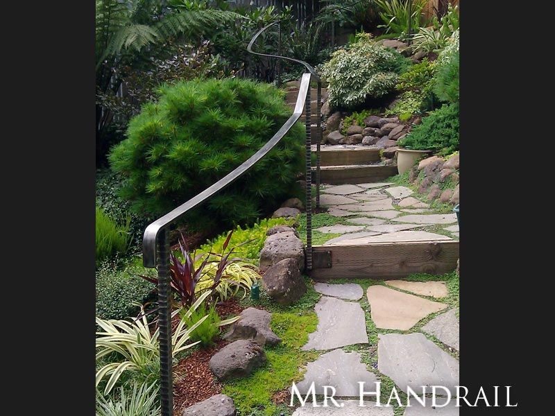 (EX-67) - Art deco styled post with green-gold patina. Works well with surrounding landscape.