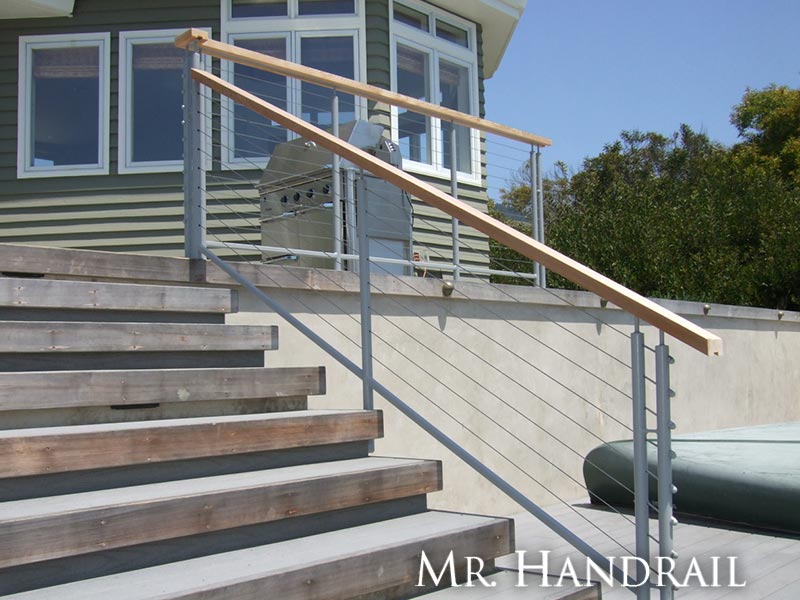 Cable Railing with Galvanized Posts
