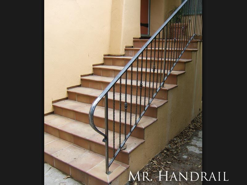 (SG-8) - Stair Rail - Sample of a long swooping lambs tongue