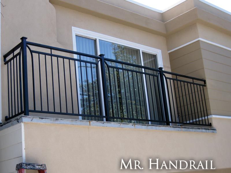 (SG-13) - Art Deco Guardrail - Installed on San Francisco Balcony