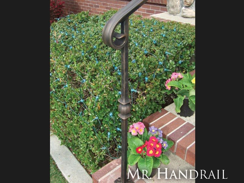(EX-55) - Sample of forged newel post with bronze patina